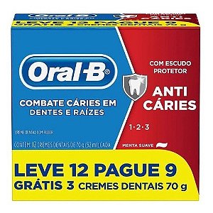 Creme Dental Oral-b 123 70g Leve 12 Pague 9