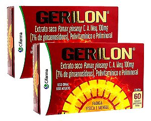 Kit 2 Gerilon 60caps Cada, Total 120 Cápsulas Super Promoção