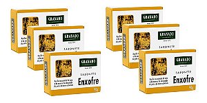 Kit 6 Sabonete Granado Enxofre 90g Limpeza De Pele Antiacne