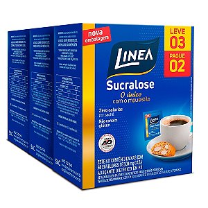 Kit Promocional Adoçante Em Pó Linea - Leve 3 Pague 2
