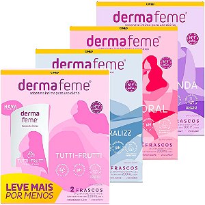 Sabonete Intimo Dermafeme Mulheres Fragrâncias Kit C/ 2