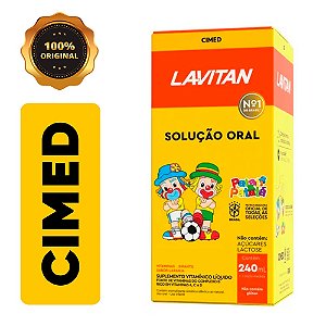 Lavitan Kids Solução Oral Sabor Laranja CIMED 240ml