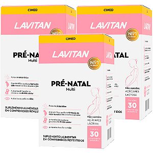 Polivitamínico Lavitan Pré-Natal Multi para Gestantes 30 comprimidos