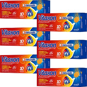 Vitamina C Vitaxon 3+ Tripla Ação 10 Comprimidos Airela