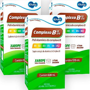 Vitaminas do Complexo B Ems 120ml Vitamina B12 Engordar Ganho de Peso - Envio 24 horas