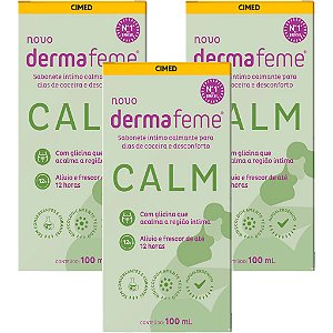 Calmante e sabonete Íntimo Dermafeme Calm - Sabonete líquido - 100ml