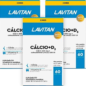 Lavitan Calcio + D3 Com 60 Comprimidos