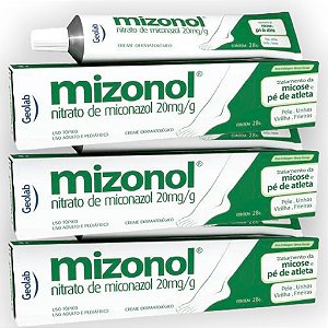 Nitrato de Miconazol 20mg/g Creme para micose 28g - Mizonol - Geolab