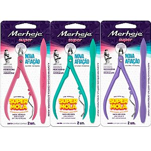 Alicate Para Cutícula e Espátula Merheje Super Cores aleatórias