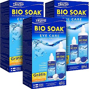 Bio Soak Kit Solução Para Lentes De Contato 480ml