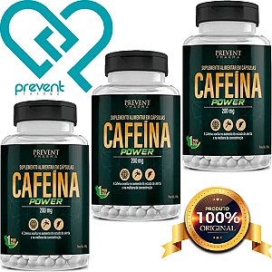 Cafeína Power 200mg 120 Tabletes - Prevent