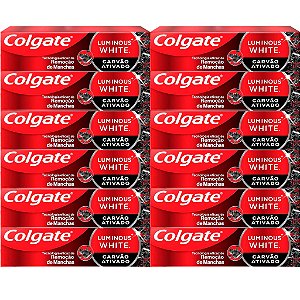 Creme Dental Colgate Luminous White Carvão Ativado 70g
