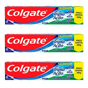 Creme Dental Colgate Tripla Ação Sabor Menta 180g