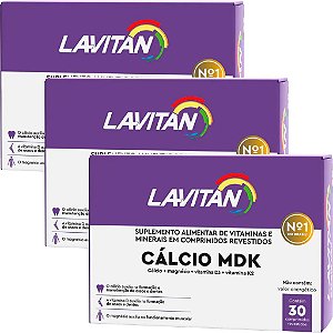Lavitan cálcio MDK com 30 comprimidos revestidos