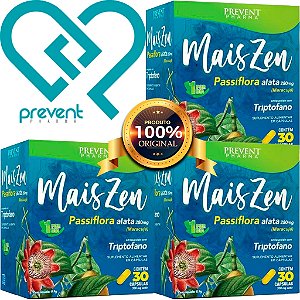 Mais Zen Passiflora Alata 280mg e Triptofano C 30 Cps