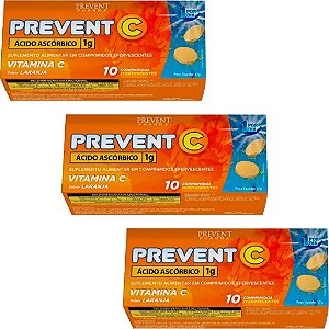 Prevent C Vitamina C 1g - 10 Comprimidos Efervescentes