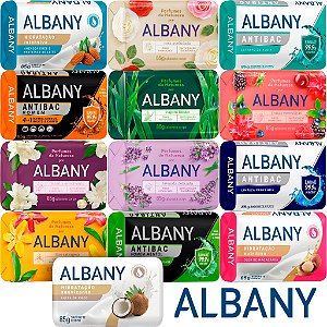 Sabonete Albany 85g Escolha sua fragrância, Hidratação, Amêndoas , Antibac, Perfumes da natureza