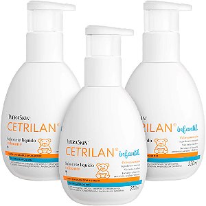 Sabonete Líquido Infantil Cetrilan 250ml Pele Do Bebê