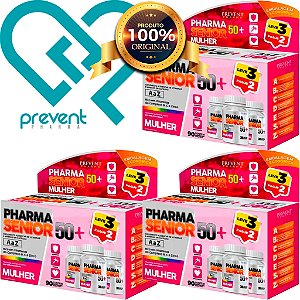Suplemento Alimentar Pharma Sênior Mulher 50+ com 90cap L3P2