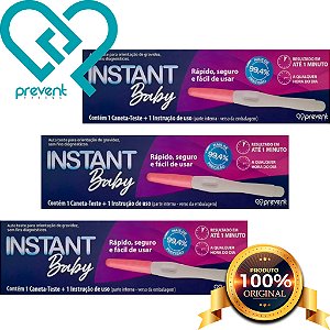 Teste De Gravidez Caneta Instant Baby 99,4% Prevent Pharma