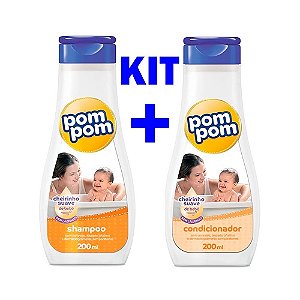 Kit Shampoo e Condicionador Pom Pom Suave 200ml cada