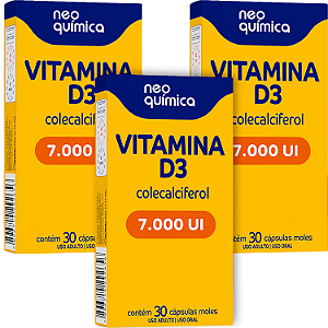Vitamina D3 7.000 UI Neo Química 30 cápsulas Neo Química 30 Capsulas Gelatinosa