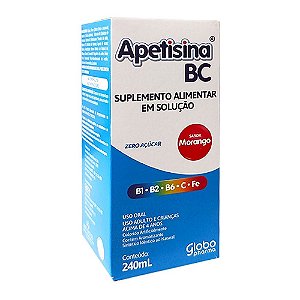 Apetisina Liquido 240ml - Vitamina - Estimulante de Apetite Similar do Apevitin BC