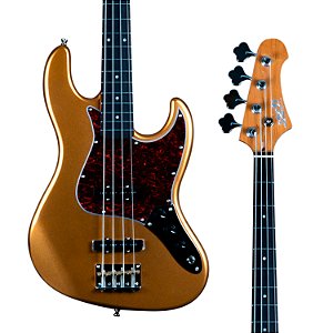 CONTRABAIXO JET JJB-300 GD R GOLD – 4C, POPLAR ROASTED, BRAÇO MAPLE ROASTED/ROSEWOOD