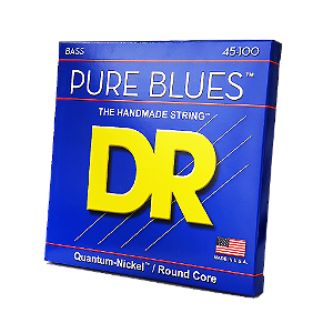 ENCORDOAMENTO DR STRINGS PURE BLUES BAIXO 4 CORDAS 45-100 - STANDARD SCALE