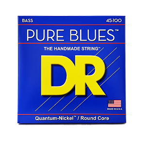 ENCORDOAMENTO DR STRINGS PURE BLUES BAIXO 4 CORDAS 45-100 - STANDARD SCALE
