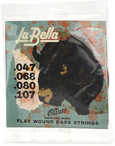 ENCORDOAMENTO LA BELLA FLAT WOUND BASS - BY OLINTO - 047/068/080/107