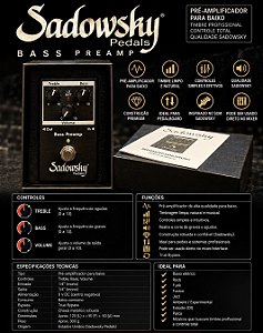 Pedal pre-amp Sadowsky SBP-2