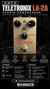 Pedal Teletronix LA-2A - Studio Compressor - Compressor Optico