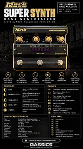 Pedal Super Synth - Sintetizador Analógico - MarkBass
