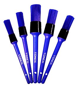 Kit 05 Pincéis Vonixx Pincel Detalhamento Automotivo Externo