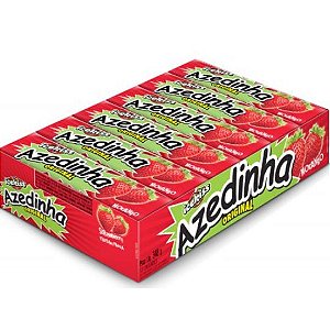 BALA ICEKISS AZEDINHA SABOR MORANGO COM 12 UNIDADES