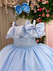 Vestido Bella Child Martina Azul Bebe