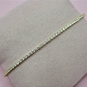 33- Pulseira Riviera Classic 2mm - Dourado