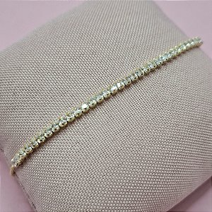 02- Pulseira Riviera Elegance 3mm - Dourado
