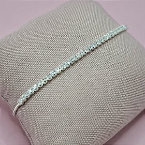 01- Pulseira Riviera Elegance 3mm - Prata
