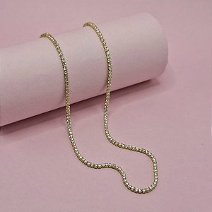 23- Chocker Riviera 2mm - Dourado