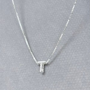 COLAR INICIAL - PRATA 925