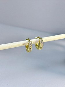 ARGOLINHA CLICK CRAVEJADA M - SEMIJOIA