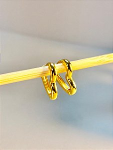 ARGOLINHA CORAÇÃO G NO DOURADO - SEMIJOIA