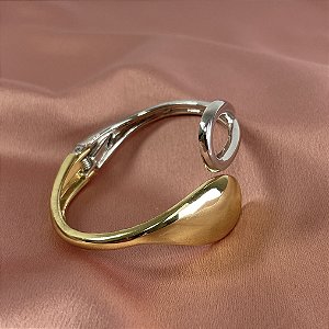 BRACELETE GOTAS BANHO DUPLO - SEMIJOIA