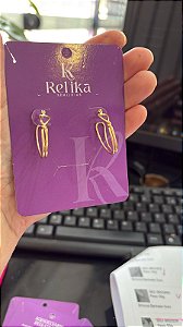 BRINCO ARGOLA OVA FIO - SEMIJOIA