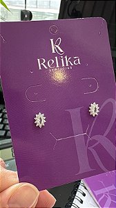 BRINCO PONTO DE LUZ CRAVEJADO - PRATA 925