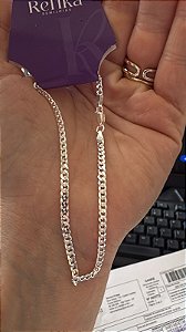 PULSEIRA MASCULINO GRUMET 0,70 - PRATA 925