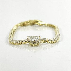 PULSEIRA RIVIEIRA CORAÇÃO - SEMIJOIA