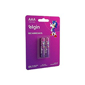 Aaa 1000 Mah Pilha Recarreg.elgin Blist2 [F108]